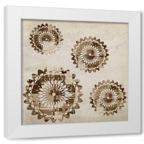New Age Abstract 1 White Modern Wood Framed Art Print by Lewis, Sheldon