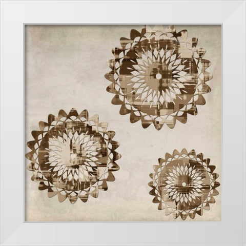 New Age Abstract 2 White Modern Wood Framed Art Print by Lewis, Sheldon
