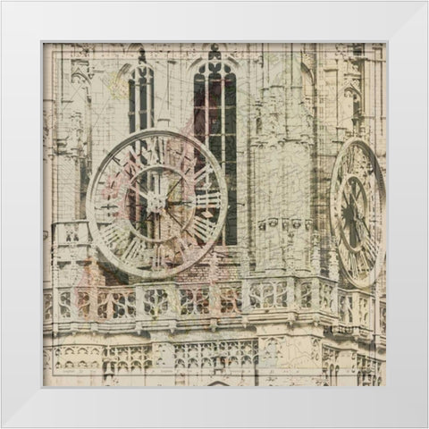 Travel Time 2 White Modern Wood Framed Art Print by Lewis, Sheldon