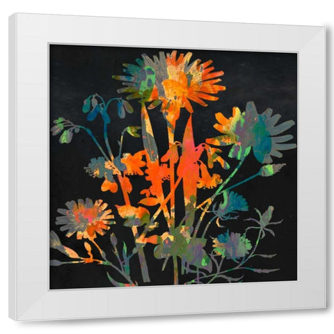 Bright Garden 1 White Modern Wood Framed Art Print by Lewis, Sheldon