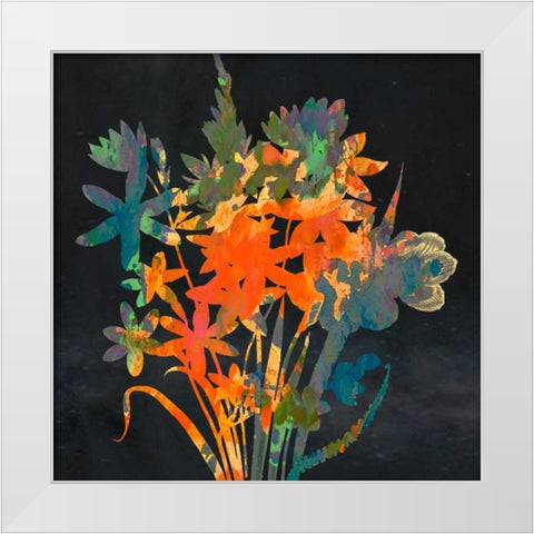 Bright Garden 2 White Modern Wood Framed Art Print by Lewis, Sheldon