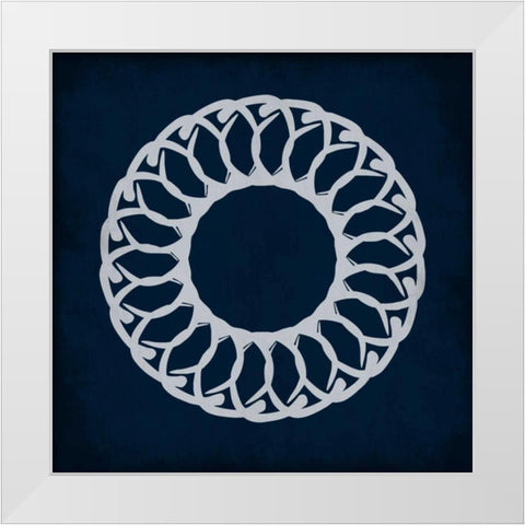 Indigo Dream 1 White Modern Wood Framed Art Print by Lewis, Sheldon