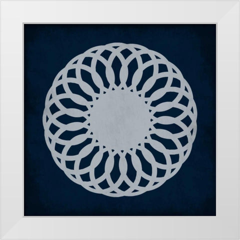 Indigo Dream 2 White Modern Wood Framed Art Print by Lewis, Sheldon