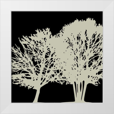 Botanical Companion White Modern Wood Framed Art Print by Lewis, Sheldon