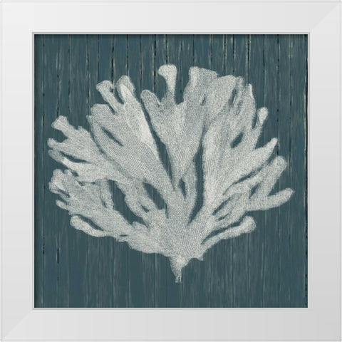 Pure Coastal White Modern Wood Framed Art Print by Lewis, Sheldon