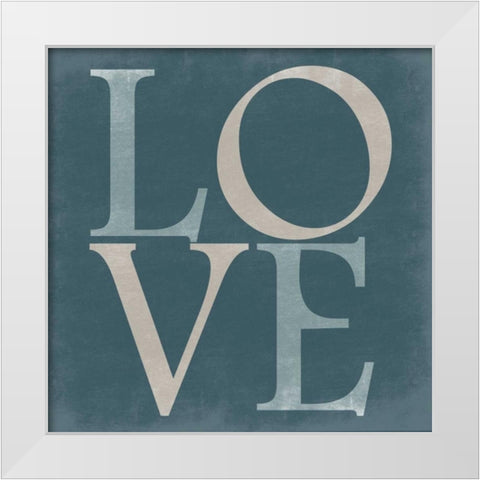 Pure Love White Modern Wood Framed Art Print by Lewis, Sheldon