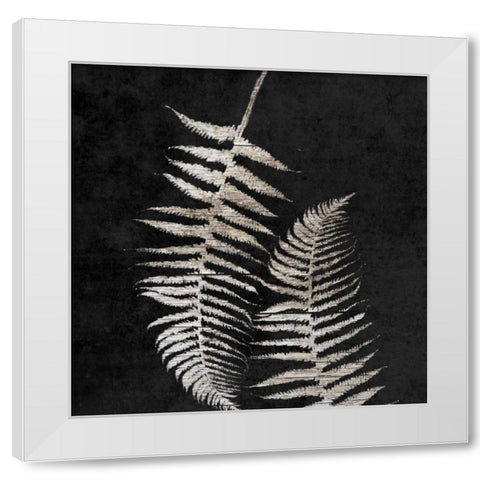 Leaf In The Moment 1 White Modern Wood Framed Art Print by Lewis, Sheldon