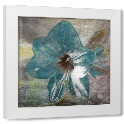 Vibrany Lily White Modern Wood Framed Art Print by Lewis, Sheldon