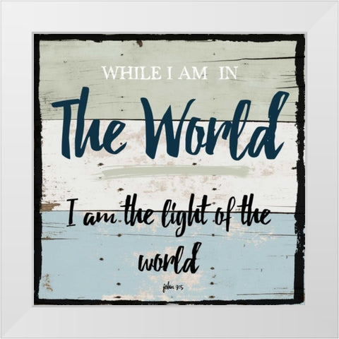 Religious Wood 3 White Modern Wood Framed Art Print by Lewis, Sheldon