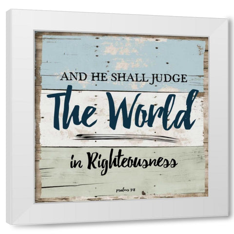 Religious On Wood 2 White Modern Wood Framed Art Print by Lewis, Sheldon