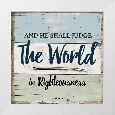 Religious On Wood 2 White Modern Wood Framed Art Print by Lewis, Sheldon