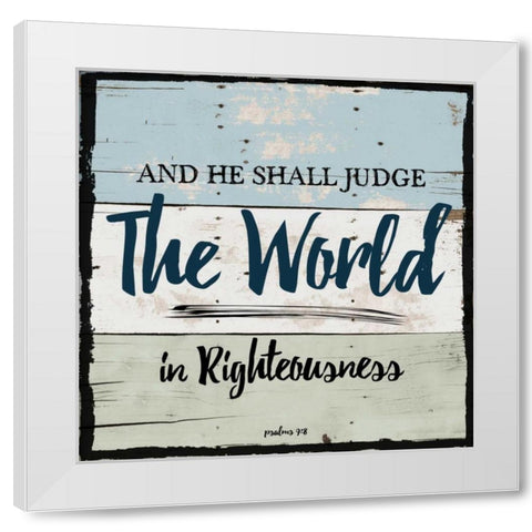 Religious On Wood 3 White Modern Wood Framed Art Print by Lewis, Sheldon