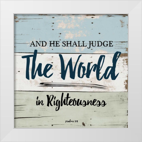 Religious On Wood 1 White Modern Wood Framed Art Print by Lewis, Sheldon