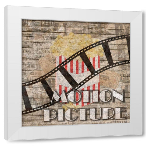 Motion Picture 2 White Modern Wood Framed Art Print by Lewis, Sheldon