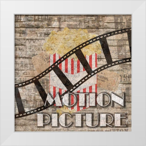 Motion Picture 2 White Modern Wood Framed Art Print by Lewis, Sheldon