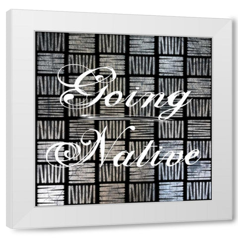 Going Native 2 White Modern Wood Framed Art Print by Lewis, Sheldon