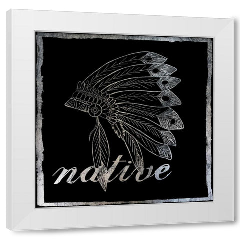 Native White Modern Wood Framed Art Print by Lewis, Sheldon