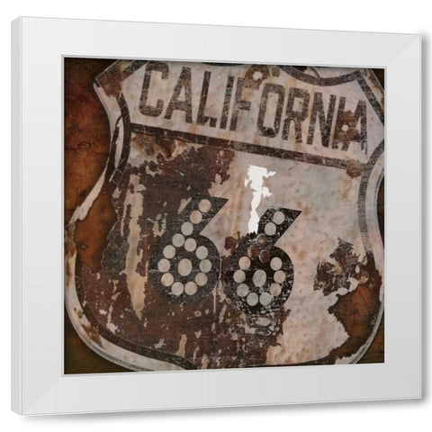 California White Modern Wood Framed Art Print by Lewis, Sheldon