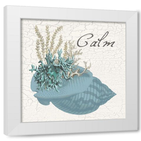 Coastal Bouquet 2 White Modern Wood Framed Art Print by Lewis, Sheldon