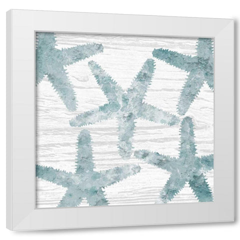 Coastal Star Cemented 2 White Modern Wood Framed Art Print by Lewis, Sheldon