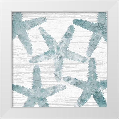 Coastal Star Cemented 2 White Modern Wood Framed Art Print by Lewis, Sheldon