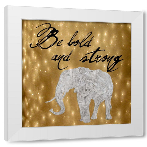Bold White Modern Wood Framed Art Print by Lewis, Sheldon
