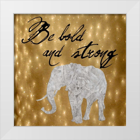 Bold White Modern Wood Framed Art Print by Lewis, Sheldon