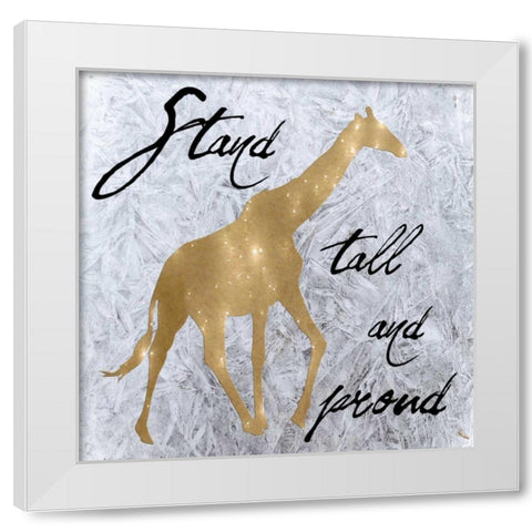 Proud White Modern Wood Framed Art Print by Lewis, Sheldon