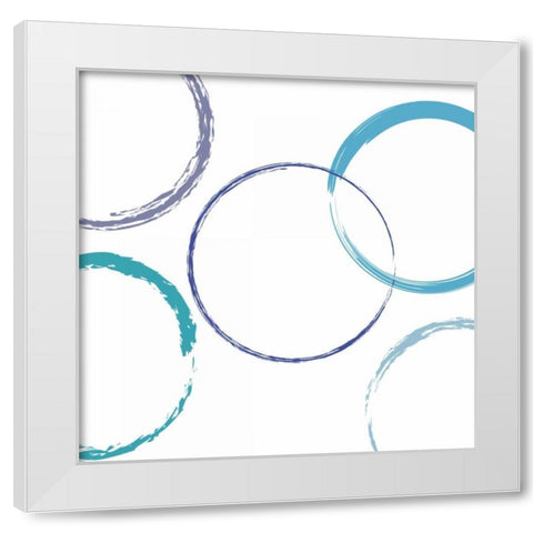 Circular Intent White Modern Wood Framed Art Print by Lewis, Sheldon