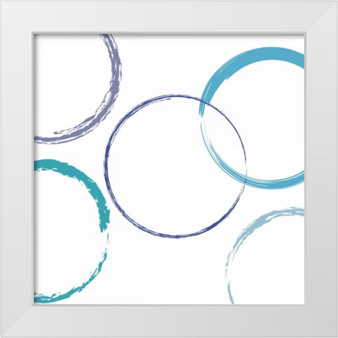 Circular Intent White Modern Wood Framed Art Print by Lewis, Sheldon