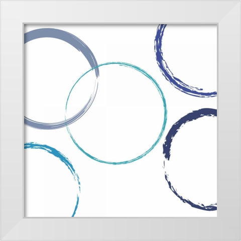 Circular Intent White Modern Wood Framed Art Print by Lewis, Sheldon