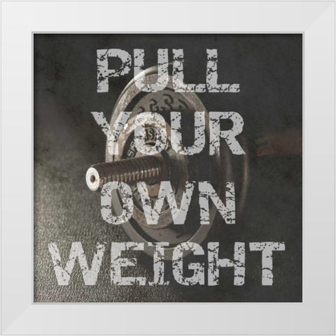 Your Own Weight White Modern Wood Framed Art Print by Lewis, Sheldon