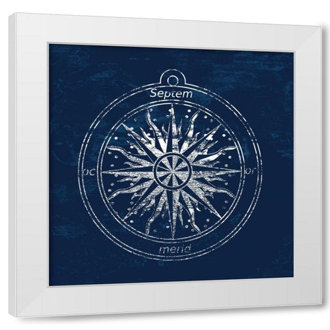 Navigate The Coast White Modern Wood Framed Art Print by Lewis, Sheldon