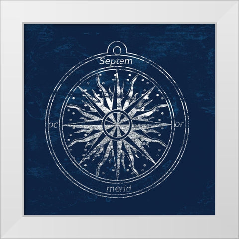 Navigate The Coast White Modern Wood Framed Art Print by Lewis, Sheldon