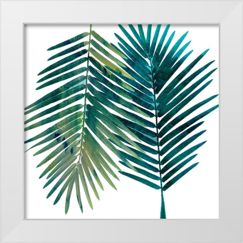 Watercolor Burst White Modern Wood Framed Art Print by Lewis, Sheldon