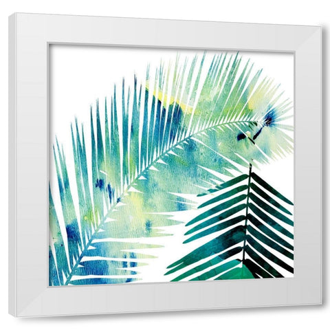 Watercolor Burst 2 White Modern Wood Framed Art Print by Lewis, Sheldon