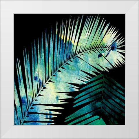 Watercolor Burst 2 White Modern Wood Framed Art Print by Lewis, Sheldon