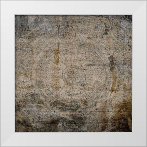 The World Awaits White Modern Wood Framed Art Print by Lewis, Sheldon