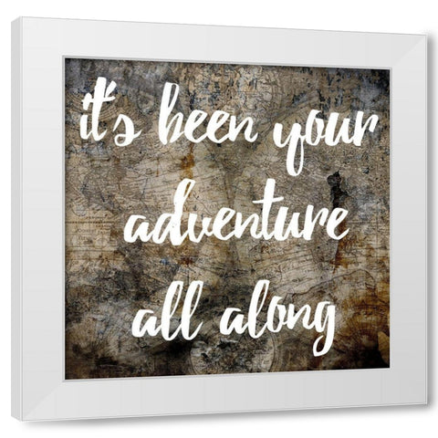 The World Awaits White Modern Wood Framed Art Print by Lewis, Sheldon