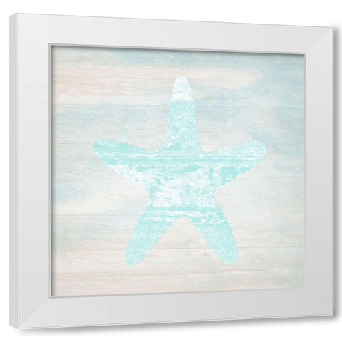 At The Beach House White Modern Wood Framed Art Print by Lewis, Sheldon