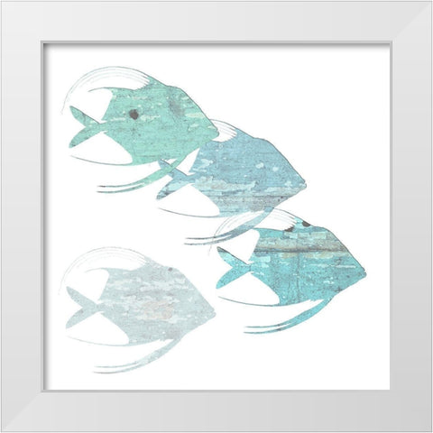 Boat House White Modern Wood Framed Art Print by Lewis, Sheldon