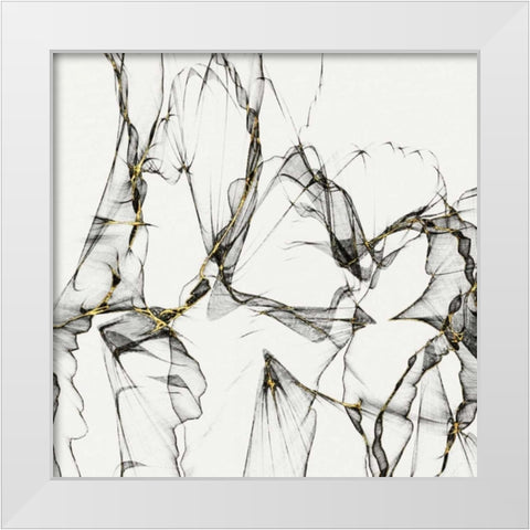 A and G 2 White Modern Wood Framed Art Print by Lewis, Sheldon