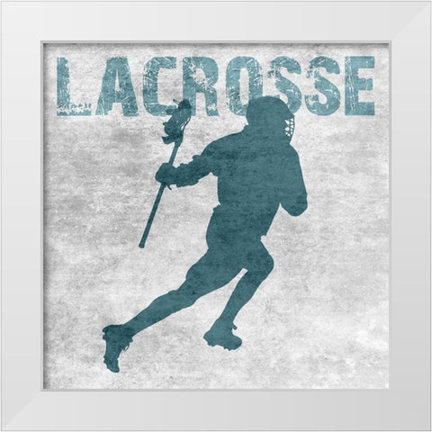 Lacrosse White Modern Wood Framed Art Print by Lewis, Sheldon