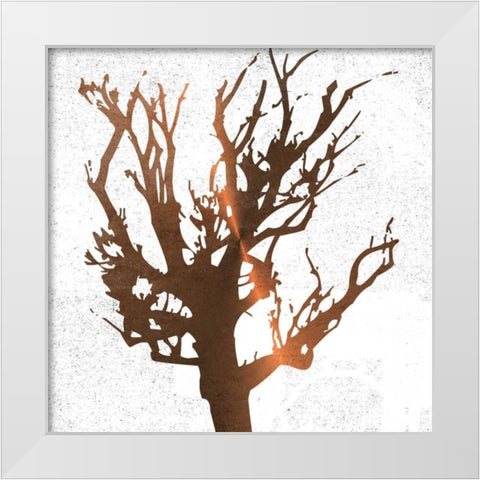 Tree of Wisdom 3 White Modern Wood Framed Art Print by Lewis, Sheldon
