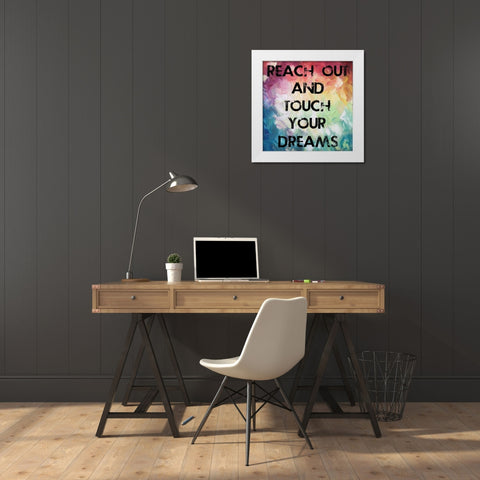 Bright Dream White Modern Wood Framed Art Print by Lewis, Sheldon