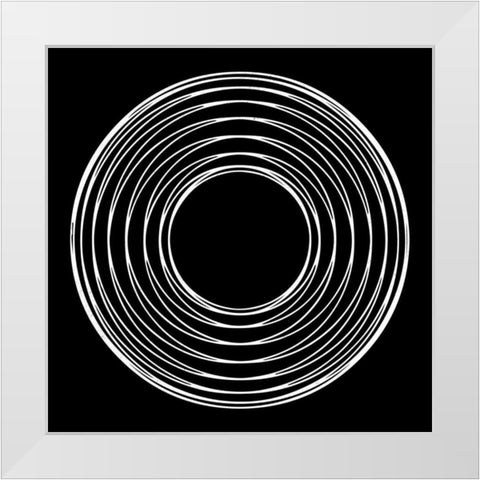 Retrospect 1 White Modern Wood Framed Art Print by Lewis, Sheldon
