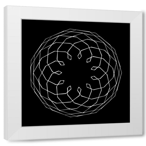 Retrospect 3 White Modern Wood Framed Art Print by Lewis, Sheldon