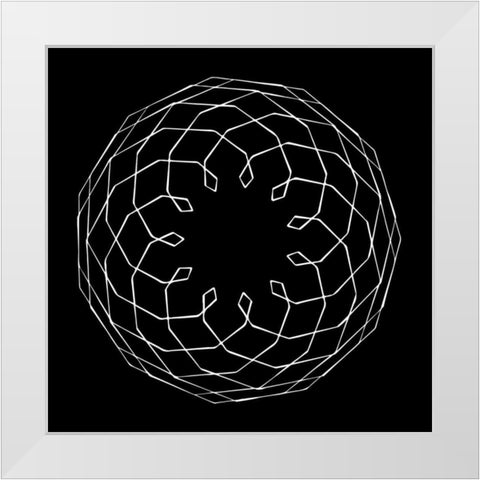 Retrospect 3 White Modern Wood Framed Art Print by Lewis, Sheldon