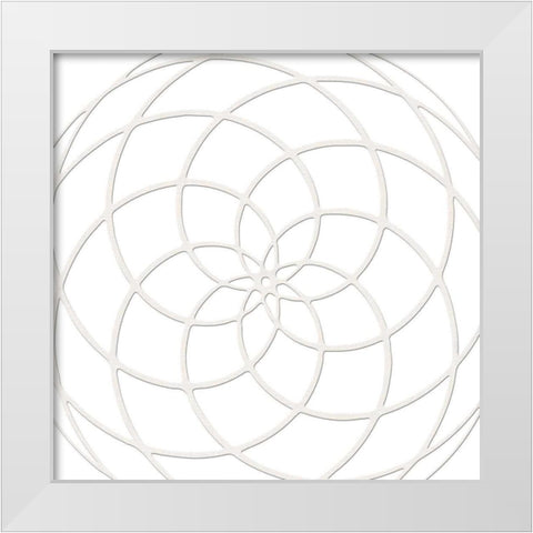 Snow White 1 White Modern Wood Framed Art Print by Lewis, Sheldon