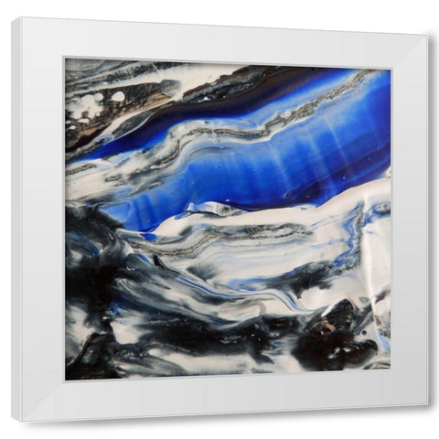 Blending Blue 2 White Modern Wood Framed Art Print by Lewis, Sheldon